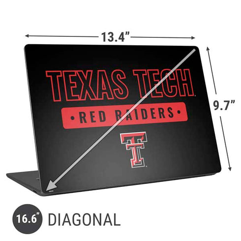 Texas Tech University TT Red Raiders Universal Laptop 16.6in (13.4 x 9.7in) Skin